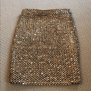 Sequin Gold & Black Skirt